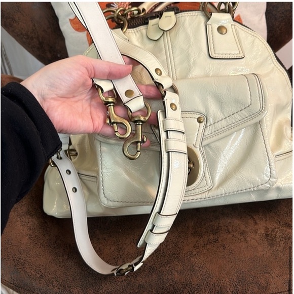 COACH LEGACY LEATHER DOME SATCHEL CROSSBODY BAG TURNLOCK STRAP HANGTAG 12295 EUC - Picture 13 of 16